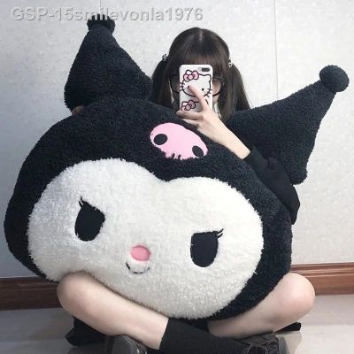 ✳ประการัง❇15smilevonla1976 85ซม Oversize Sanrio Plush Kuromi Travesseiro Almofada Bonito Boneca Sofá Dos Namorados Kawaii Namorada Presente De Aniversário