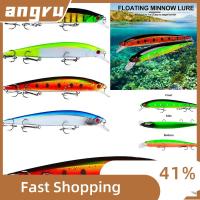 ANGRU4598ว่ายน้ำเต็มตัวตา3D 18.5กรัมเหยื่อแข็งเหยื่อล่อปลาเหยื่อตกปลา Minnow มี3เบ็ดตกปลา