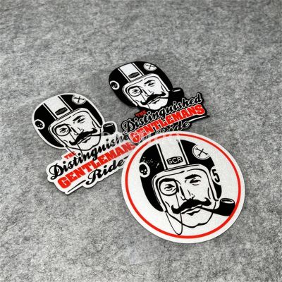 【CW】 Fashion Gentleman Stickers Motorcycle Car Styling Decals for Distinguished Ride 9cm