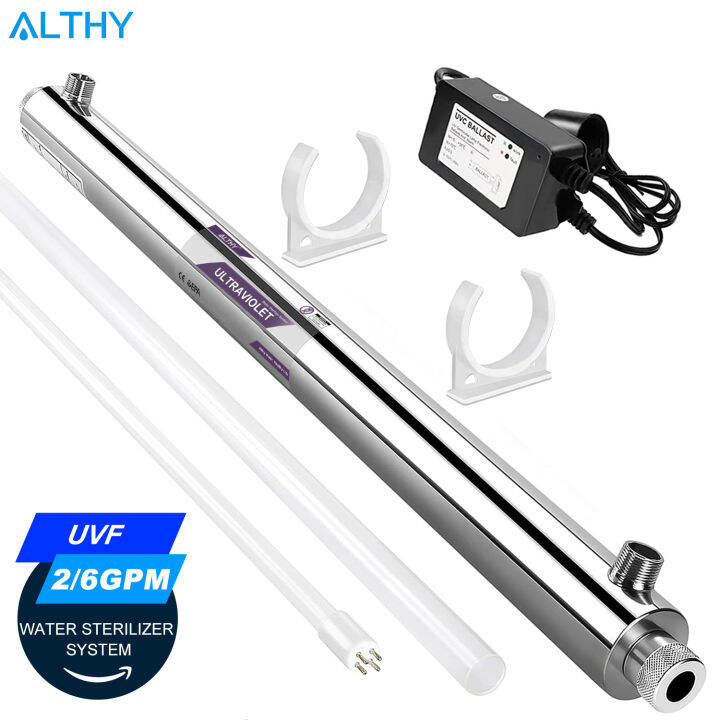 ALTHY UV Water Sterilizer Filter Purifier System UV Lamp Ultraviolet ...