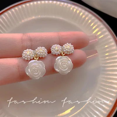 [COD] Korean Dongdaemun Earrings Female Baroque Fashion Internet Atmospheric Stud Ear Jewelry Needle Wholesale