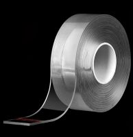 ♟♞ 1Roll Strong Transparent Nano Double Sided Tape Reusable Waterproof Self Adhesive Tape For Home/Office/Car Width 30mm 50mm