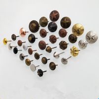 ✥ 50-100pcs Thick decorative upholstery nails for Jewelry box Gift Case sofa nail round head pin Furniture Pushpin Hardware