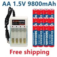 แท็กใหม่ AA 9800 Mah ชาร์จได้ AA 1.5 V ใหม่ Alinas Drummey + ช้อปปิ้งฟรี