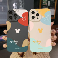 เคสสำหรับ Infinix Note 12 G96 12i ขายดี10S 11S 10i Smart 6 HD X657B X6511 X6512 Morandi Couple Mickey Minnie ขอบสี่เหลี่ยมเคสป้องกันเลนส์เต็ม