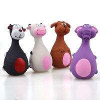 Latex Dog Toys Sound Squeaky Elephant/Cow Animal Chew Pet Rubber Vocal Toys For Small Large Dogs Bite Resistant Interactive Toy Toys