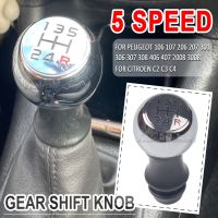 5/6 Speed MT Gear Shift Knob Lever Shifter Stick For Peugeot 106 206 306 406 107 207 307 407 301 308 2008 3008 Citroen C2 C3 C4