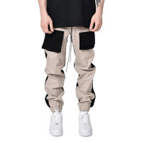 Cargo Pants Spring Autumn Tide Brand Loose Polyester Tie Feet Straight Sports Casual Trousers Europe And America Mens Clothing