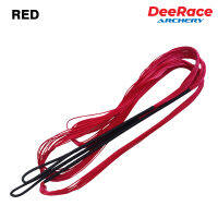 DeeRace Recurve โบว์สตริงสีแดง Dacron วัสดุ B55ใช้สำหรับ48 "50" 54 "58" 60 "62" 64 "66" 68 "70" นิ้วโบว์12141618เส้น