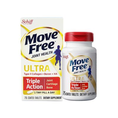 [ขายแฟลช]Schiff MOVEFREE Joint Health Ultra Type2 Collagen+Boron+HA 75 coated tablets