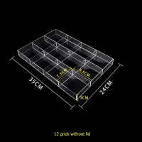 Clear Acrylic Tray with Lid Charm Jewelry Beads Collection Box Dustproof Organizer AccessorieDisplay Classified Storage Case