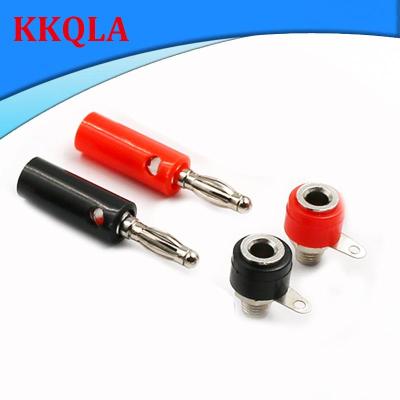 QKKQLA 1set Male And Female 4mm Banana Plug Male And Female To Insert Connector Banana Pin DIY Model Parts