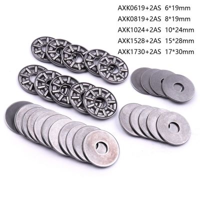 【LZ】▪۞  Miniature Thrust Rolamentos de agulhas rolamento de aço 3 em 1 AXK0619 AXK0819 AXK1024 AXK1528 AXK1730   2AS 5 peças por conjunto