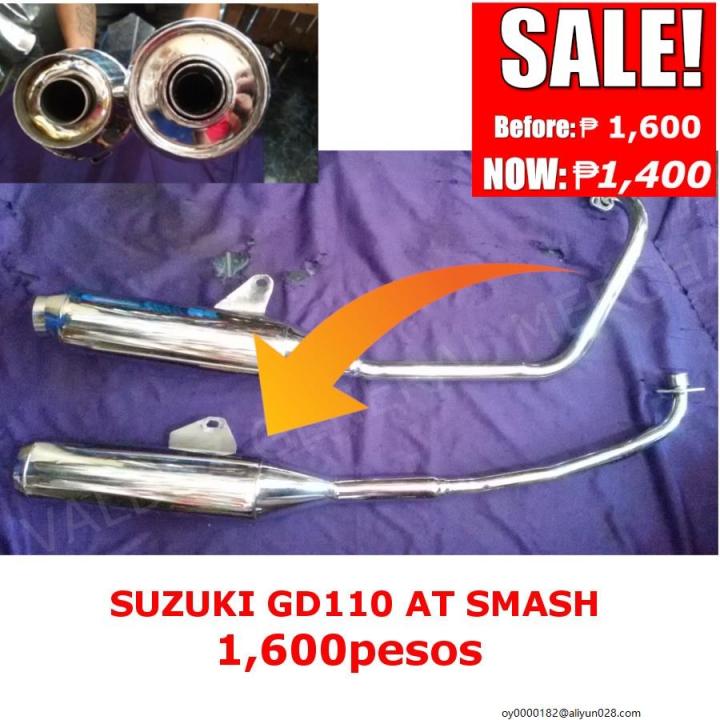 Exhaust muffler for generator Suzuki Smash 110115 , Stainless Chicken ...