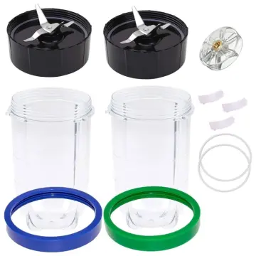 2 Pcs Replacement Cups for Magic Bullet Replacement Parts 16oz Blender Cups Jar Compatible with 250W Magic Bullet MB1001 Series Juicer Mixer