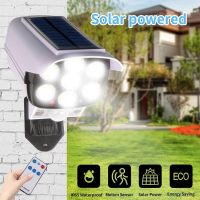 ✲ 77 LED Solar Light Motion Sensor Security Dummy Camera Wireless Outdoor Flood Light IP65 Waterproof Lamp 3 Mode For Home Garden