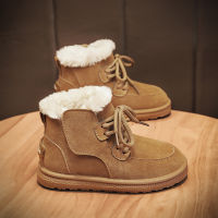 Winter Fur Integrated Childrens Snow Boots Baby Girls Short Boots 19 Winter Medium and Large Children Boys Cotton Shoes Waterproof Non-Slip