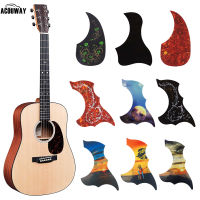 กีตาร์อะคูสติกพื้นบ้าน Pickguard Pick Guard สติกเกอร์แผ่นสำหรับกีตาร์ 40 "41" 42 "นิ้วอุปกรณ์เสริม R64mm (1 ชิ้น) -wangjun1