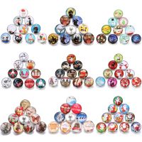 【CW】 10pcs/Lot New 18mm Glass Jewelry Claus Snaps Buttons