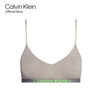 CALVIN KLEIN เสื้อชั้นในผู้หญิง Future Shift Cotton ทรง Lightly Line รุ่น QF7398AD PET - สีเทา