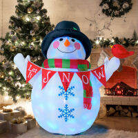 5FT Snowman คริสต์มาส Inflatable ตกแต่ง Roating Light Snow ตุ๊กตา Inflatable ของเล่นปีใหม่เครื่องประดับ Xmas ตกแต่งกลางแจ้งสำหรับ Home