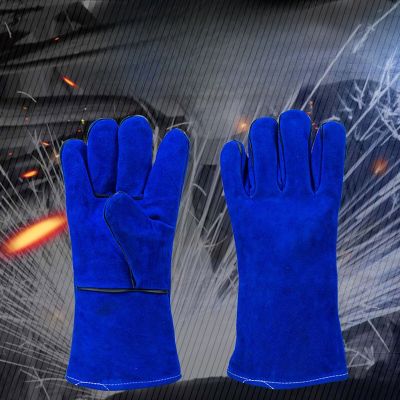 Cowhide Temperature Cut Resistant Abrasion Welding Gloves Labor Protection Travail Out Garden