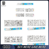 Children Drawing Roll 35x12.6 Inch Sticky DIY Painting Coloring Paper Roll Educational Toys For Boys Girls Birthday Gifts