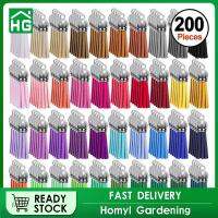 Homyl พวงกุญแจ200x มีพู่ห้อยตกแต่งช่องว่างของพวงกุญแจงานฝีมือจำนวนมาก40สี