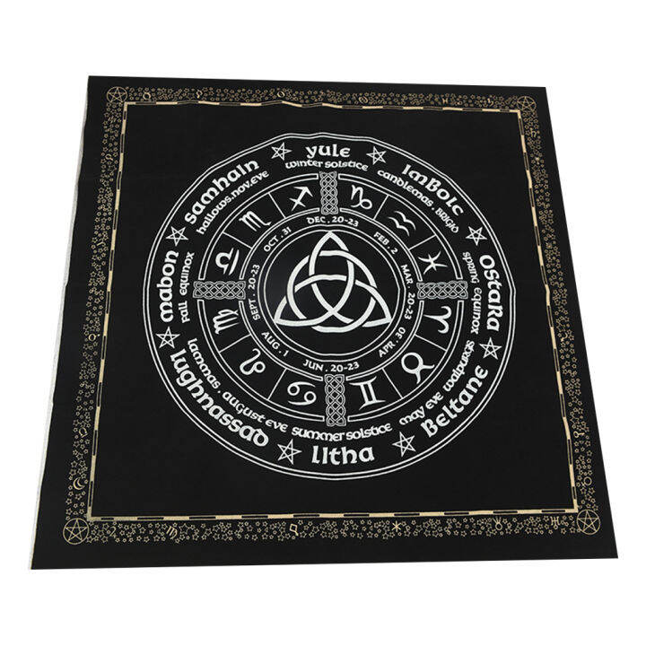 Khăn Trải Bàn Tarot Vải Flanen 19X19In Khăn Trải Bàn Tarot Bàn Thờ Bói Toán  Rune Tấm Trải Bàn Cho Ảo Thuật Gia Tấm Lót Thẻ Trò Chơi Trên Bàn Hàng Ngày |