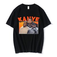 เสื้อยืดพิมพ์ลายแฟชั่น เสื้อยืด พิมพ์ลายกราฟฟิค Kanye West สไตล์ฮิปฮอป ยุค 90 สําหรับผู้ชาย#39; s ผู้หญิง  s เสื้อย  69EV