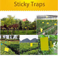 Dual Sided Sticky Traps BoardYellow Fly Sticky Traps Boards Insect Catcher สำหรับกลางแจ้งในร่มผลไม้แมลงวันยุงเพลี้ย5.91X9.84นิ้ว