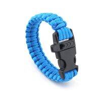 ◇﹍⊙ Cross-border hot new and style paracord braided bracelet outdoor travel emergency high-decibel whistle