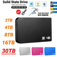 ใหม่แบบพกพา SSD 1TB 2TB ฮาร์ดไดรฟ์ภายนอก Type-C อินเทอร์เฟซ3.0ความเร็วสูง2TB Solid State Hard Drive สำหรับแล็ปท็อปเดสก์ท็อป Pc