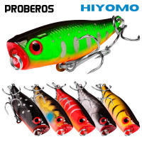 PROBEROS 1PCS Mini Poppers เหยื่อตกปลาลอย4.5ซม. 3.5G พลาสติกประดิษฐ์ปลาปลอม Swimbait สำหรับ Bass Pike Fishing Tackle DW521