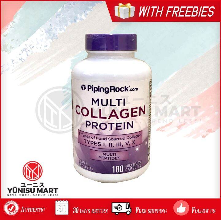 Piping Rock Multi Collagen Protein Multi Peptides Dietary Supplement ...