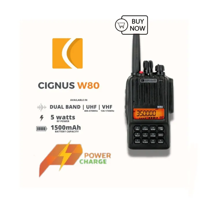 CIGNUS W80 Dual Band Two Way Radio Lazada PH