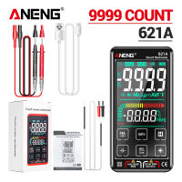 ANENG 621A อัจฉริยะดิจิตอลมัลติมิเตอร์หน้าจอสัมผัสโวลต์มิเตอร์แอมมิเตอร์ช่วงอัตโนมัติแบบชาร์จไฟแบบพกพา NCV สากลเมตร