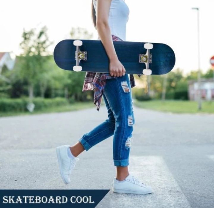 at-outlet-พร้อมส่ง-skateboard-skateboard-ฝึกทักษะการทรงตัว-สเก็ตบอร์ตเล่นได้ทั้งเด็กและผู้ใหญ่ขนาด-79x19cm-สเก็ตบอร์ด