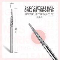 [2023 Upgarde] Nail Drill Bit 3/32 quot; Tungsten Cabide Sharp Pointed Needle Bit Under Nail Cleaner for Nail Prep Nails Accessories