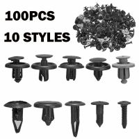 [HOT AIXUSACJWII 526] 100Pcs Universal Car Retainer คลิป Trunk สกรู Rivets กันชนอัตโนมัติ Fender Push Pin พลาสติก Rivets Fastener คลิป Assortment Kit