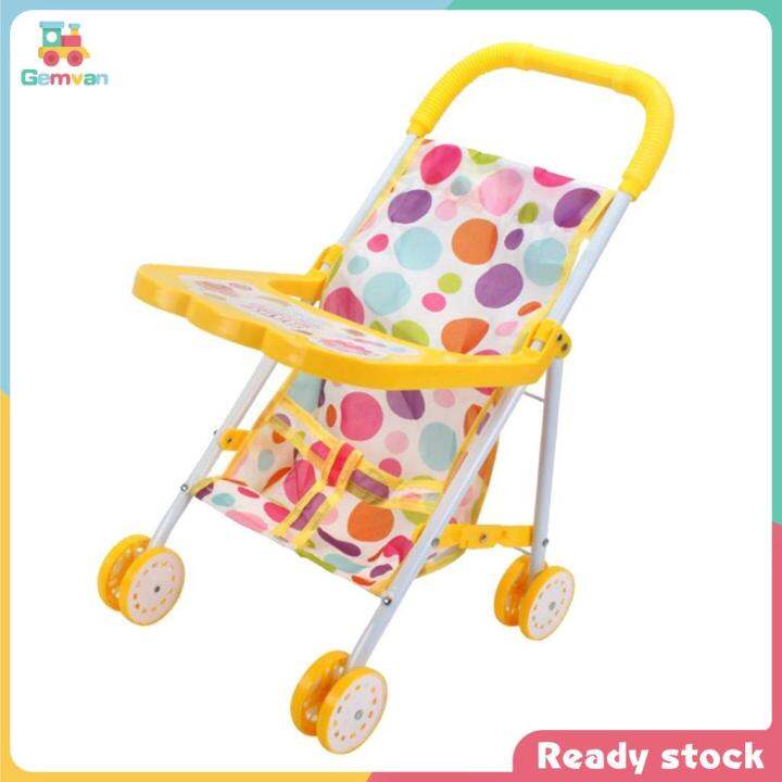Gemvan Lovely Baby Doll Pushchair Stroller with Hood Foldable Baby Doll