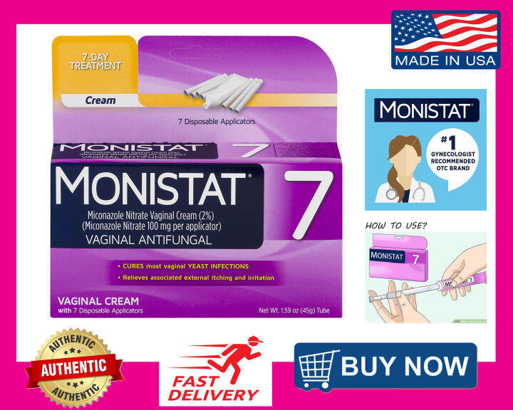 Monistat 7 Day Treatment for Vaginal Yeast Infection, 7 Day ...