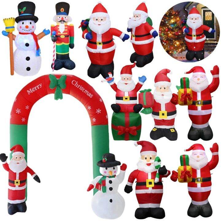 2.4M Christmas Inflatable Archway 3D Yard Arch Large Christmas Doll ...