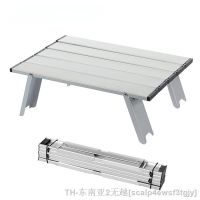 hyfvbu✠✓  Camping Table Aluminum Alloy Outdoor for Barbecue Folding Computer Bed Desk