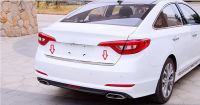 For Hyundai Sonata LF 2015 2016 2017 Stainless Steel Rear Trunk Boot Lid Tailgate Door Cover Trim Molding Garnish Strip Styling