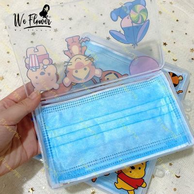 We Flower Winnie the Pooh Tigger Piglet Storage Plastic Jewelry Organizer Transparent Container Case