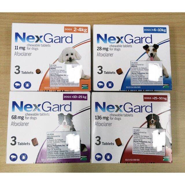 Nexgard AntiTick and Flea (24kg, 410kg, 1025kg, 2550kg) Lazada PH