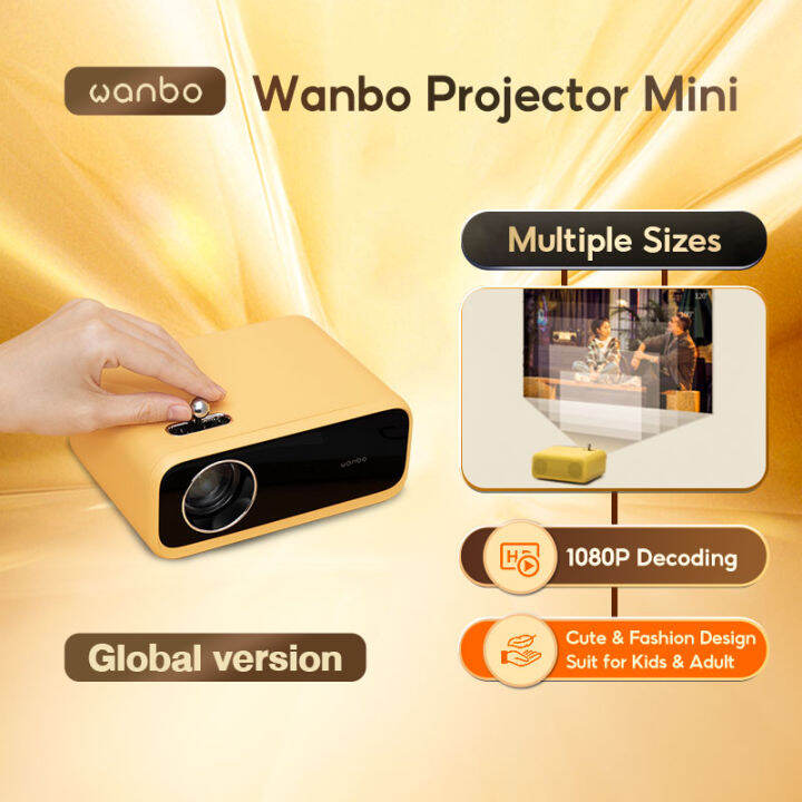 Wanbo Projector X1 Mini 480P 1080P Decoding HD Portable Low Noise Smart ...