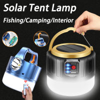 Solar Camping Light Rechargeable Tent Light Bulb With Battery Camping Lantern with USB Emergency Lights BBQ Hiking Solar Lamp