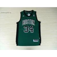 เสื้อผ้าบอลที่นิยมมากที่สุด Nba Boston Celtics ฟอนต์ สีเขียว สีดํา สําหรับผู้ชาย เสื้อกีฬาบาสเก็ตบอล ปักลาย Paul Pierce R30 34